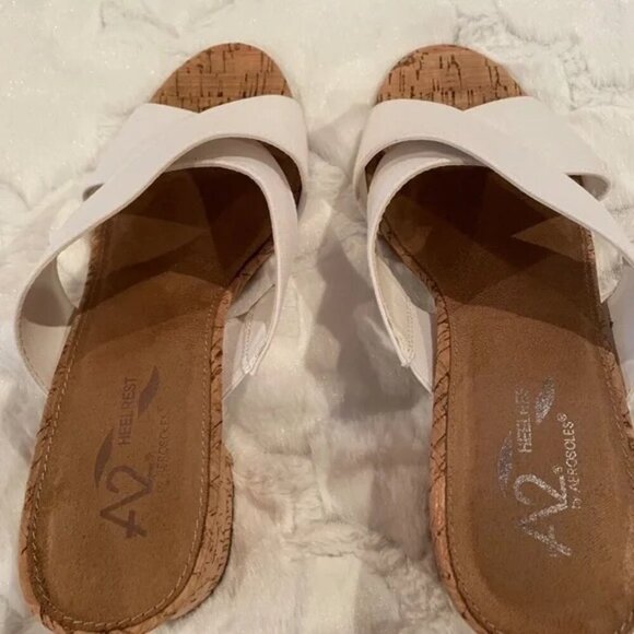 Aerosoles A2 - White Slip-on Sandal - 10 - Picture 5 of 6